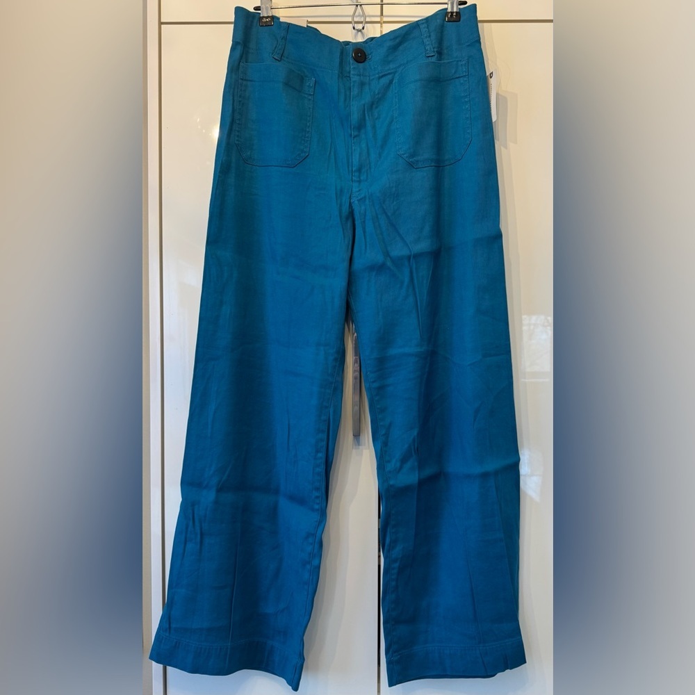 NWT Size 32 -The Colette Linen blend Full Length Wide Leg Pants (NWT US$ 148) - Picture 9 of 16